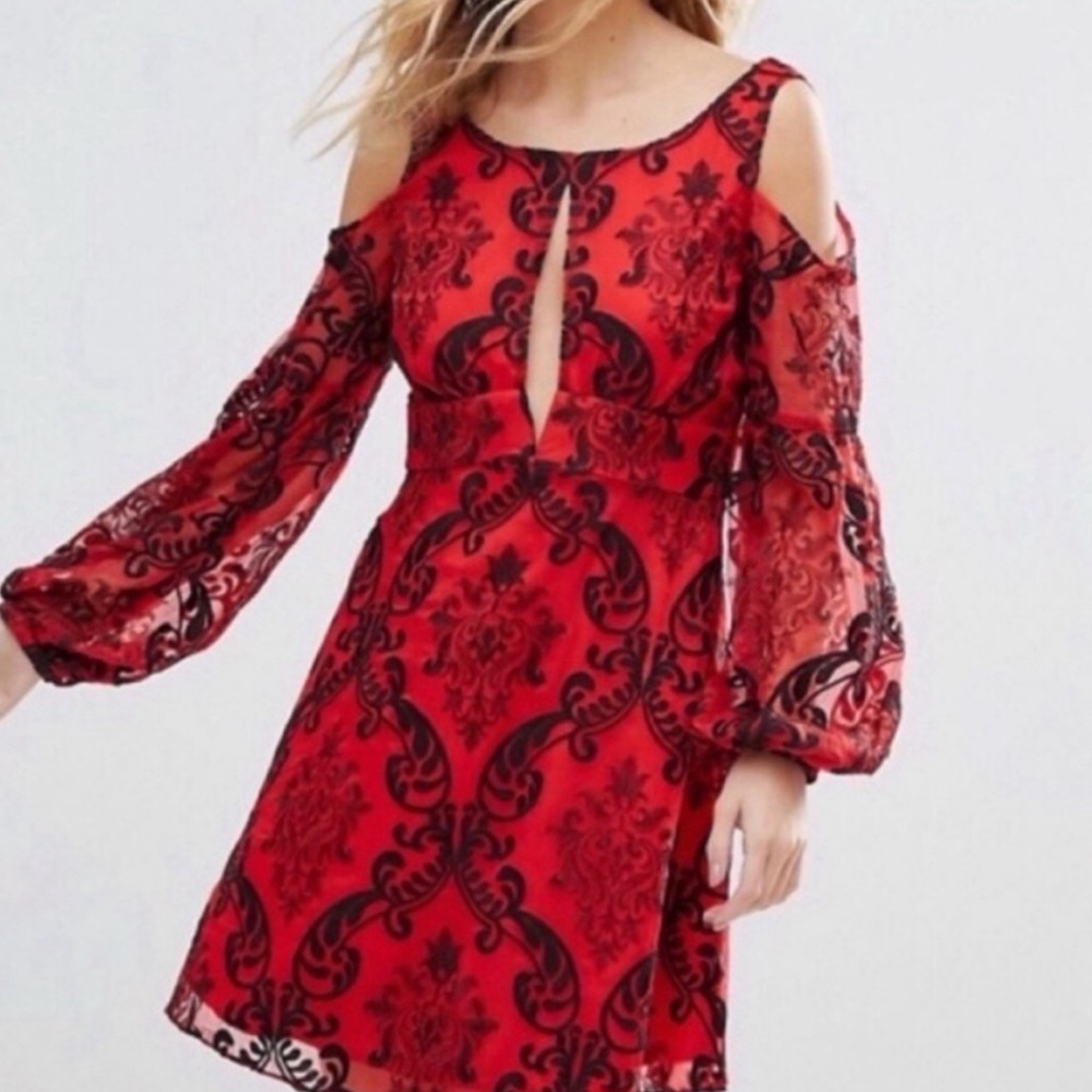 Free People Want to Want Me Dress Cutout Mini New with Tags
